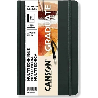Náčrtník Graduate Mixed Media Canson A5 Natural a5 220 g 32 listov