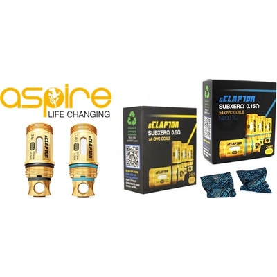 aSpire žhaviaca hlava Triton OVC Clapton Atom 24ct. Gold Ni 0,15ohm
