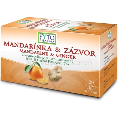 Fyto MANDARÍNKA & ZÁZVOR ovocno bylinný čaj 20 x 2 g