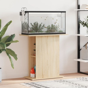 vidaXL Стойка за аквариум, дъб сонома, 75x36x72, 5 см, инженерно дърво (833650)