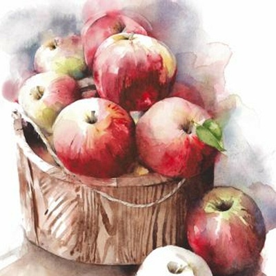 Ti-Flair Papierové servítky 3V Pommes Rouges 33x33 cm 20 ks