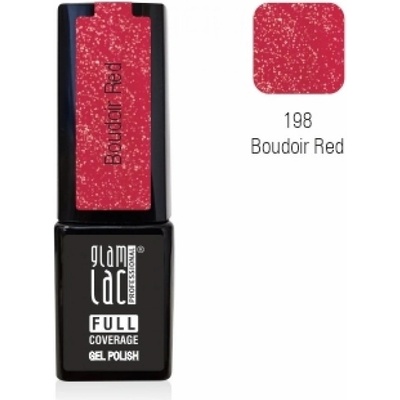 GlamLac Gel lak červený 198 Boudoir Red 6 ml