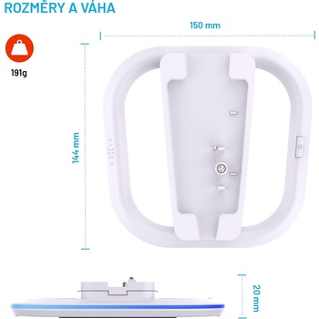 FIXED Stojánek pro PS5 a PS5 (Slim) FIXPS5-ST-WH