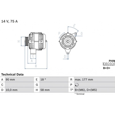 Generátor BOSCH 0 986 049 111