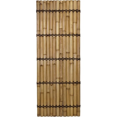 Panel z polkruhových bambusových tyčí prírodnej farby š 90 x v 240 cm