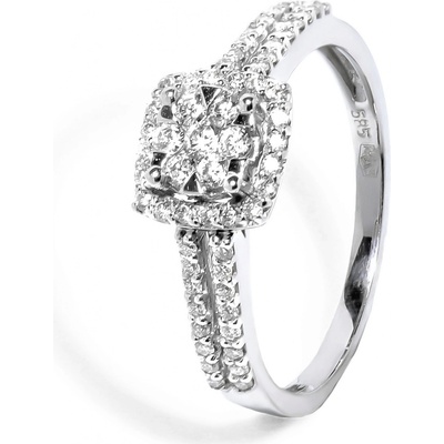 Blink-Blink Luxusný diamantový prsteň zlatý 1560BDG