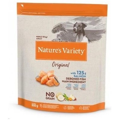 Nature's Variety original no grain mini Adult Dog s lososom 0,6 kg