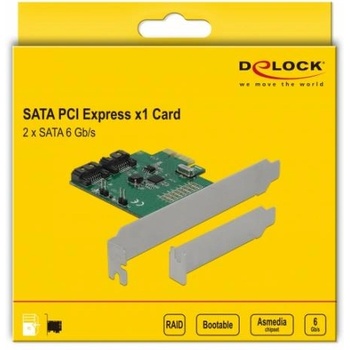 Delock Delock, PCI Express x1 към 2 port SATA, RAID (90392)