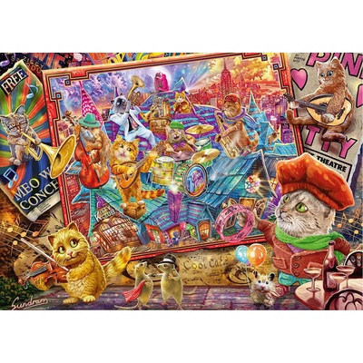 Schmidt Spiele - Puzzle Sundram: Cat Mania - 1 000 piese