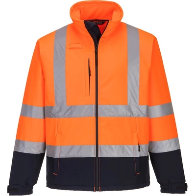 Portwest HI-VIS CONTRAST SOFTSHELL (3l) S425 / Светлоотразително софтшел яке - HV оранжево/тъмносиньо XL (S425ONRXL)