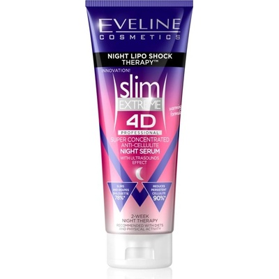 Eveline Cosmetics Slim Extreme superkoncentrované noční sérum s hřejivým účinkem 250 ml