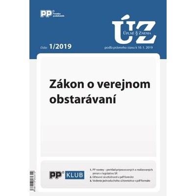 UZZ 1/2019 Zákon o verejnom obstarávaní