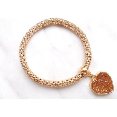 Blingstar Bubble s přívěskem SRDCE Gold B953