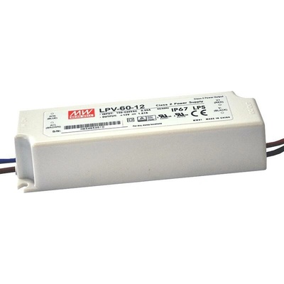 LPV-60-12 MeanWell Napájecí zdroj pro LED 60W 12V IP67