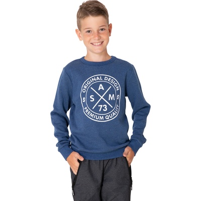 SAM 73 Тъмно синя момчешка качулка с щампа SAM 73 Brandon Sam 73 | Sin | Момчешки | 140