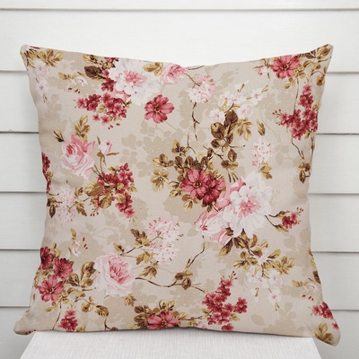 Biante Leona LN-167 Plané ruže na béžovom 30 x 50 cm