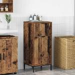 vidaXL Шкаф за баня Старо дърво 39, 5 x 36 x 88 см (883402)