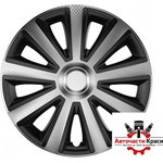 Versaco Тасове за джанти 13'' Versaco Carbon Aviator - Silver / Black (56127) - avtochastikrasi