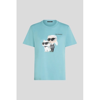 Karl Lagerfeld Памучна тениска Karl Lagerfeld IKON (A3W17077)