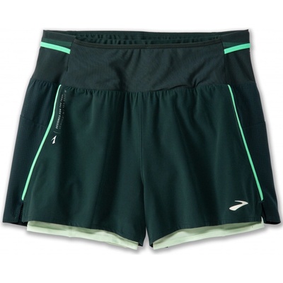 Brooks High Point 3" 2in1 Short 2.0 W Zelená