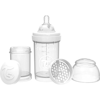 Twistshake Шише за бебета против колики Twistshake 260 мл. бяло (78012)