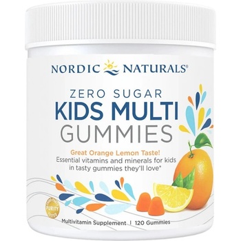 Nordic Naturals Kids Multi Gummies | Zero Sugar [120 желирани бонбони] Портокал - лимон