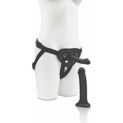 Me You Us Strap-on Harness Kit, nastaviteľný postroj a 2 silikónové dildá