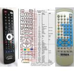 GENERAL TESLA L-5422 DVD - съвместимо дистанционно управление на марката General (L-5422 DVD) Дистанционно