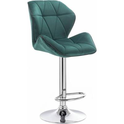 LuxuryForm Design Milano Max Velur na striebornom tanieri zelená