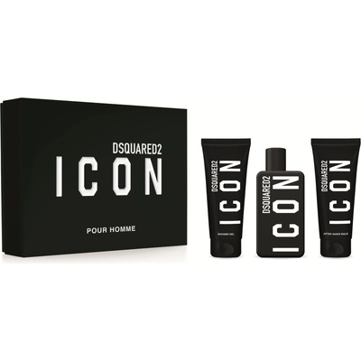 Dsquared2 Icon Dsquared2 Icon Pour Homme parfumovaná voda 100 ml + parfumovaný sprchovací gél 100 ml + balzam po holení 100 ml