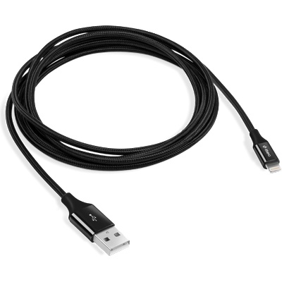 Ttec Кабел AlumiCable Lightning USB Charge / Data Cable - Черен