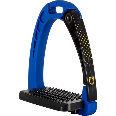 EQUESTRO Třmeny bezpečnostní Junior royal blue 10 cm