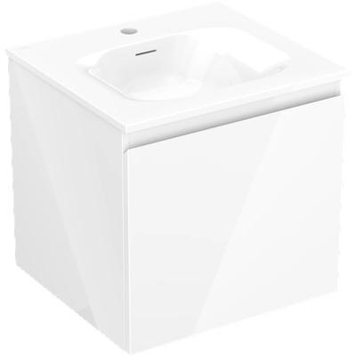 Mexen Orio шкаф за баня 50 см с мивка Vela, 1 чекмедже, бял гланц - 91A10-05047-1-BF00-W23M00 (91A10-05047-1-BF00-W23M00)