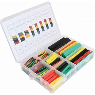 Bužírky - smršťovací hadičky, 14.8x80-1.0x40 mm, různé barvy, sada 328 ks - ASTA A-TC529