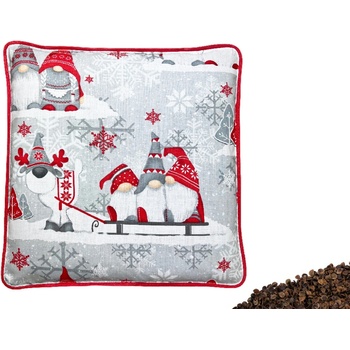 VFstyle Pohankový polštář Elf červený 40 x 40 cm