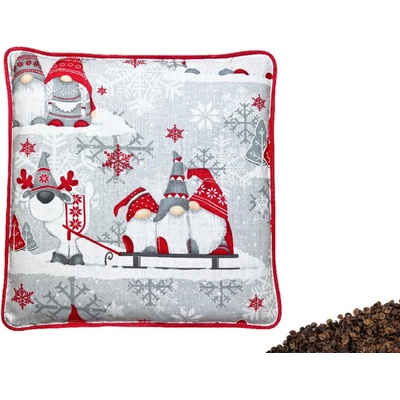 VFstyle Pohankový polštář Elf červený 40 x 40 cm