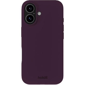 Holdit Гръб Holdit Silicone за iPhone 16 - Deep Plum
