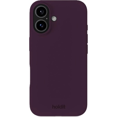 Holdit Гръб Holdit Silicone за iPhone 16 - Deep Plum