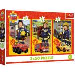 Trefl - Puzzle 3x50 Sam: The team from the fire station - 40 - 99 piese