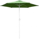 HAPPY GREEN Slunečník s kličkou 230 cm LIGHT GREEN