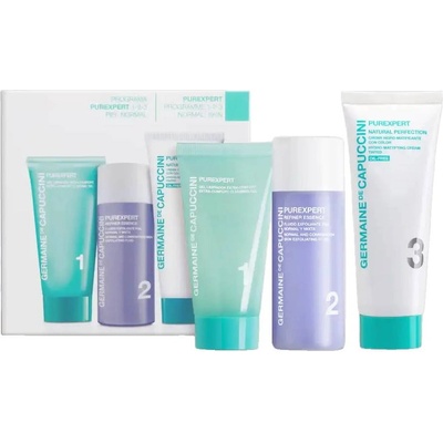 Germaine de Capuccini Purexpert Комплект - Почистващ гел, Флуид и Крем с цвят, 30 + 2 х 50 ml