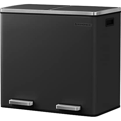 Songmics Recyklačný odpadkový kôš LTB48BK