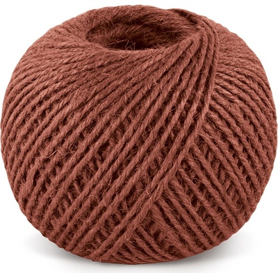 Bellatex Jutový motouz, špagát ČERVENÝ 2524/290, 200g, průměr 1,75mm, návin 130m