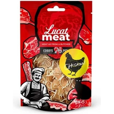 Cobbys Pet Lucat Meat sušené kuracie mäso s rybou 50 g