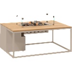Cosi Cosiloft 120 Sandy Biege/Teak Камини