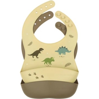 A Little Lovely Company - комплект от два силиконови лигавника - динозаври