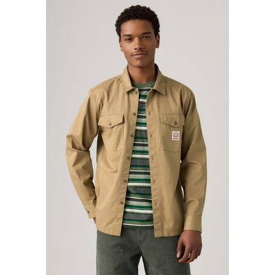 Levi's pánska košel'a dlouhý rukáv Worker 00302-0001 hnedá