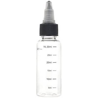 vapeee prázdna fľaštička s twist uzáverom a ryskou 30ml