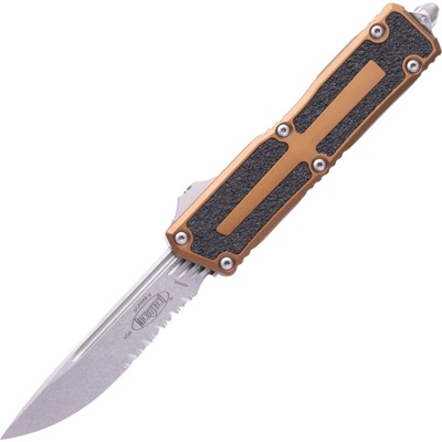 Microtech SCARAB II GEN III S/E STONEWASH PART SERRATE TAN 1278-11TA
