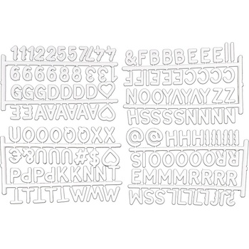 Homéa Бели букви за органайзери 11, 5х20х3 см - Homéa (6RAN837BC)